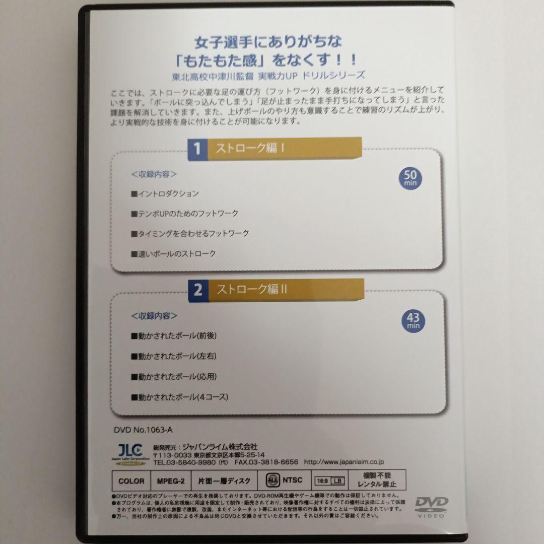 中津川式 ソフトテニス ストローク上達プログラム DVD 実戦力UPドリル