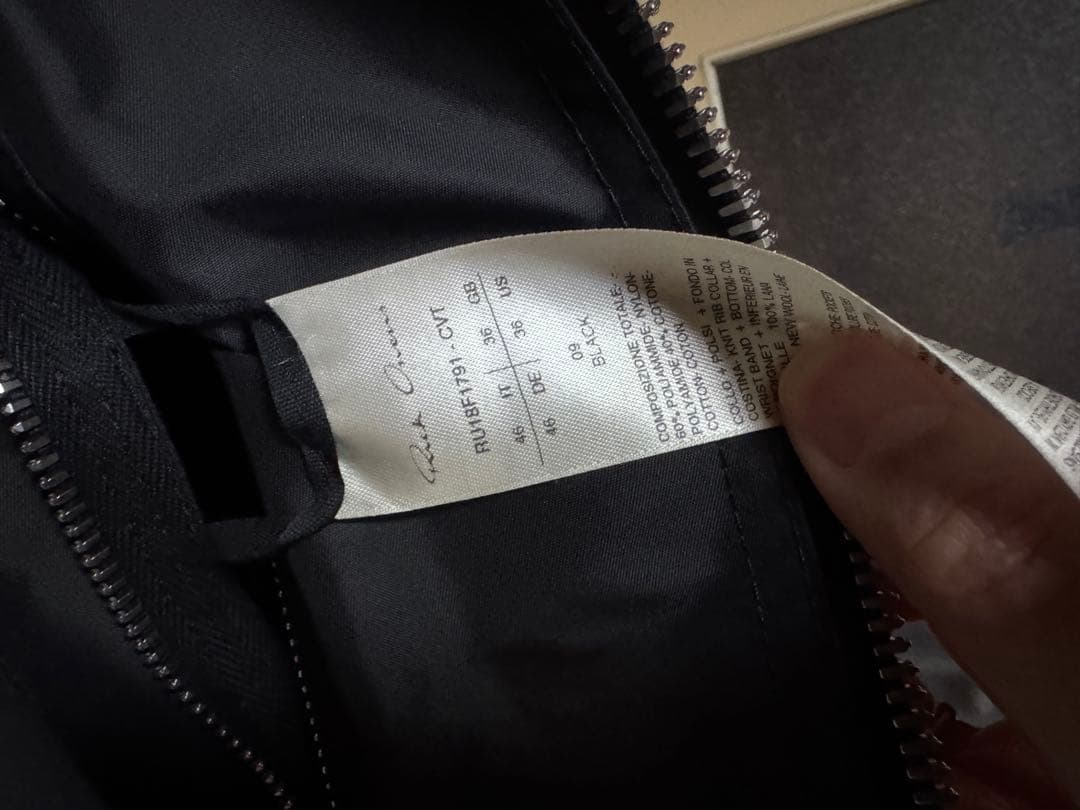shinrick owens MA-1 ボンバージャケット　アウター