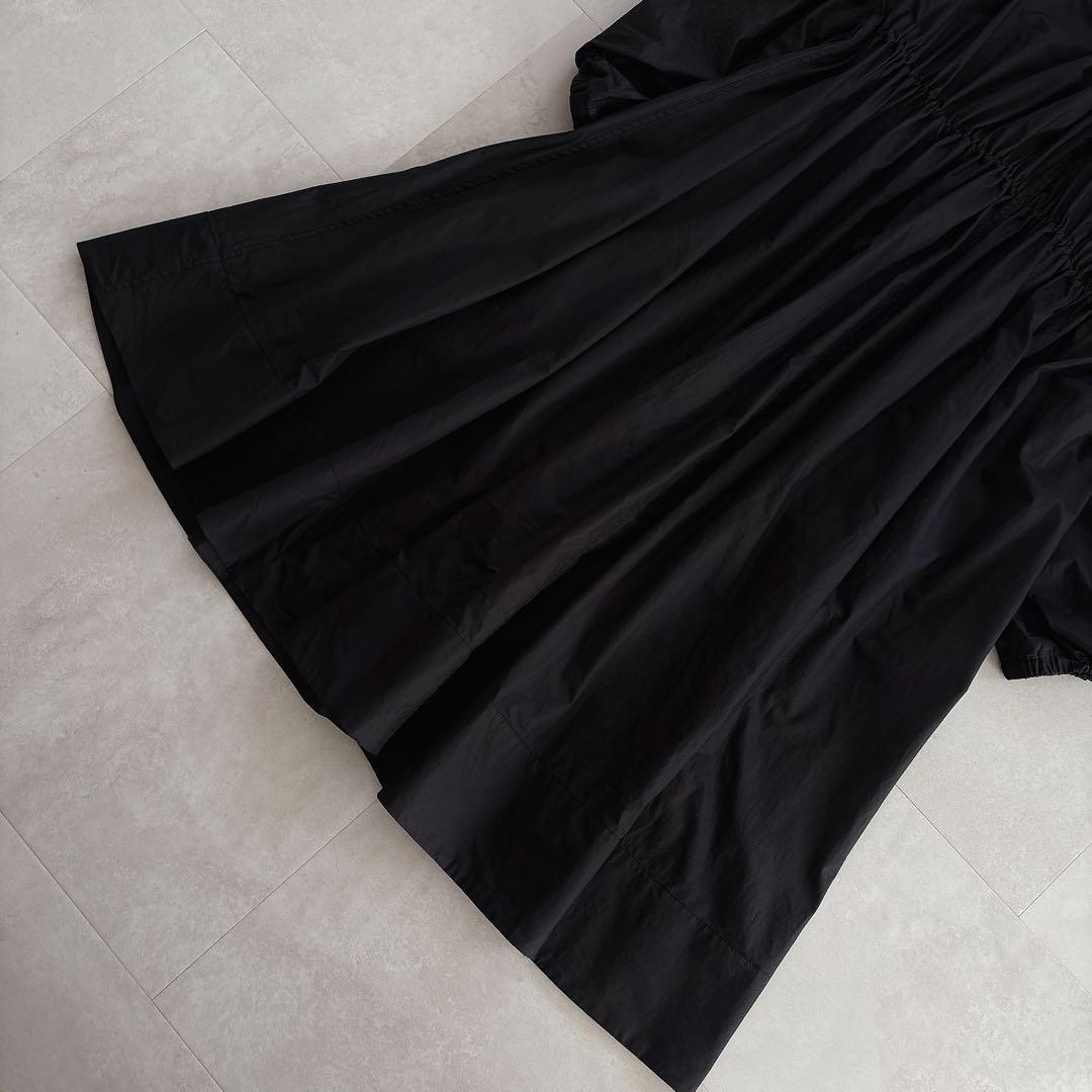 イエナ 24SS 定価4.6万 ノーカラー スプリングコート ブラック ドロスト