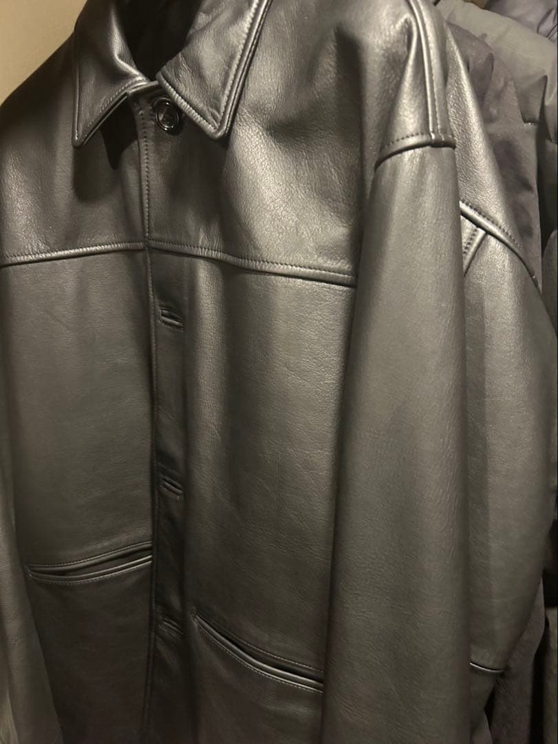 ジャケット・アウター OVY Waterproof Calf Leather Car Coat ovy