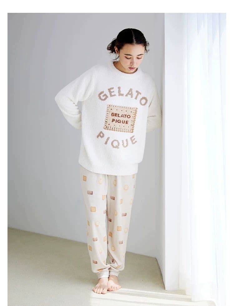gelato pique パウダービスケットジャガードプルオーバー （CRM）