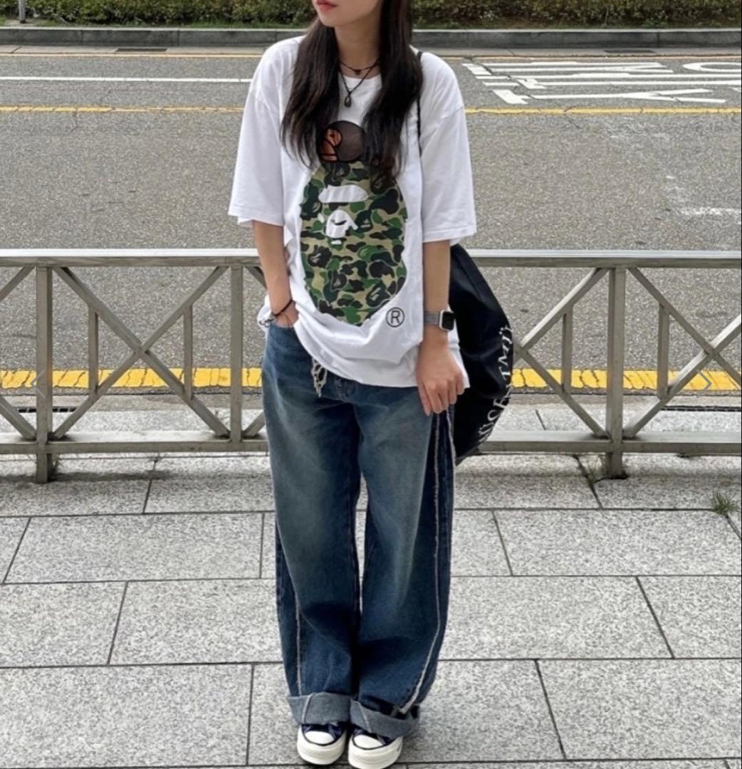 新品未使用 A BATHING APE エイプ Tシャツ S カモフラ BAPE