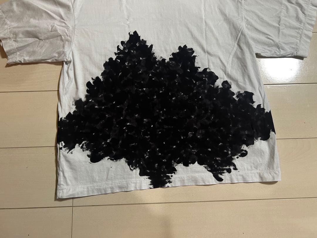 MARKAWARE Tシャツ サイズ3 黒ペイントデザイン