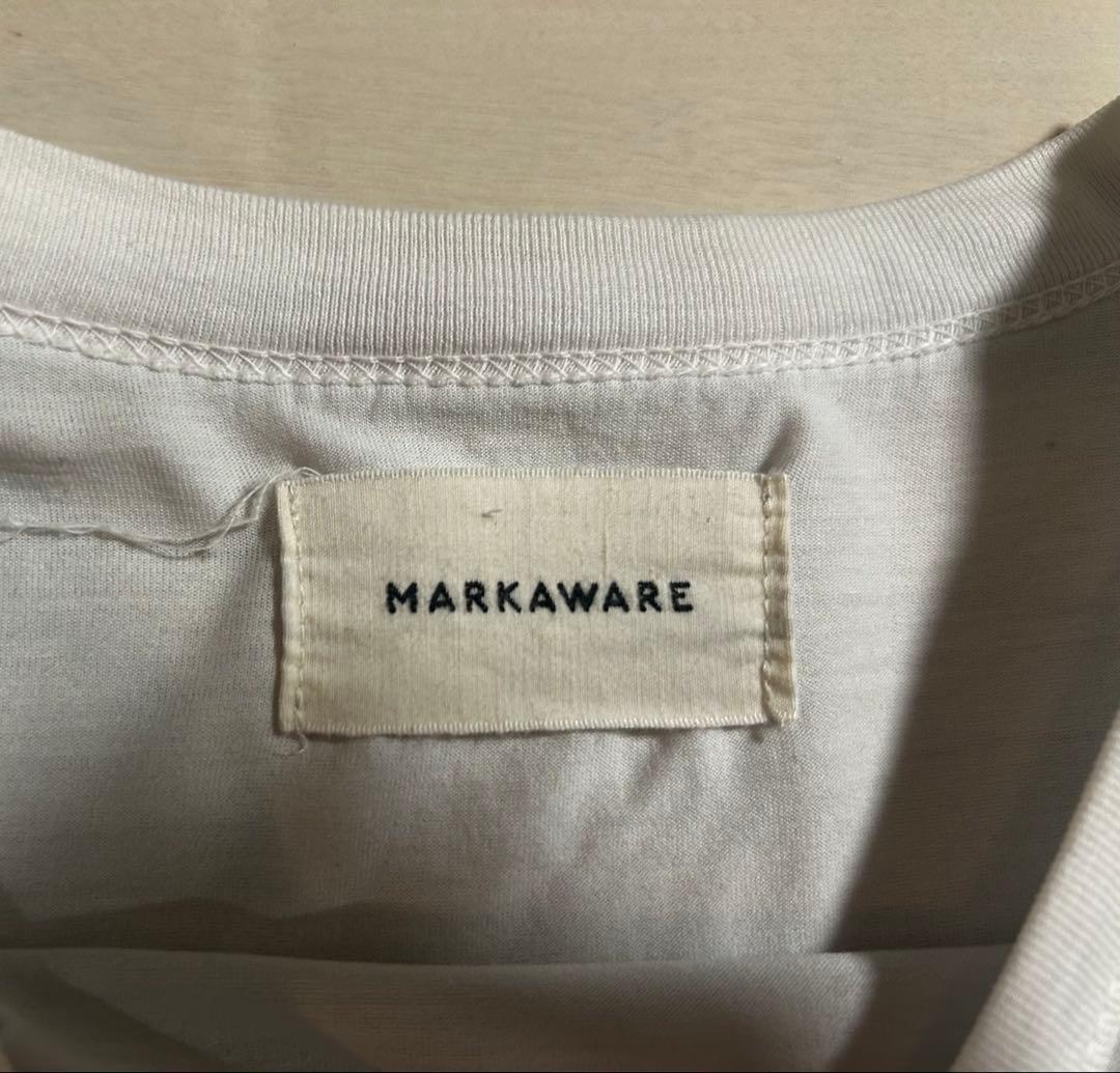 MARKAWARE Tシャツ サイズ3 黒ペイントデザイン