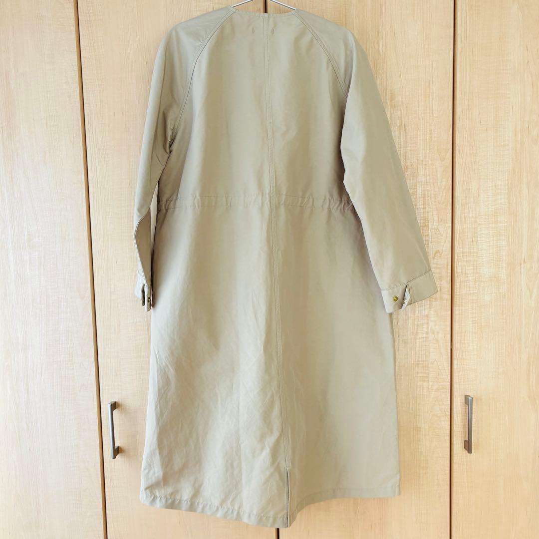アワーホーム our 頼れるノーカラーコート ベージュ