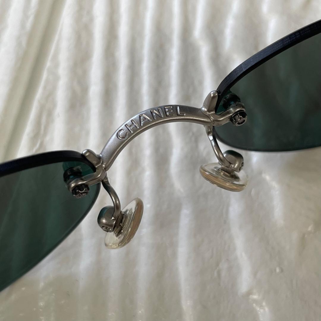 CHANEL シャネル サングラス リムレス 度なし ケース・布付き