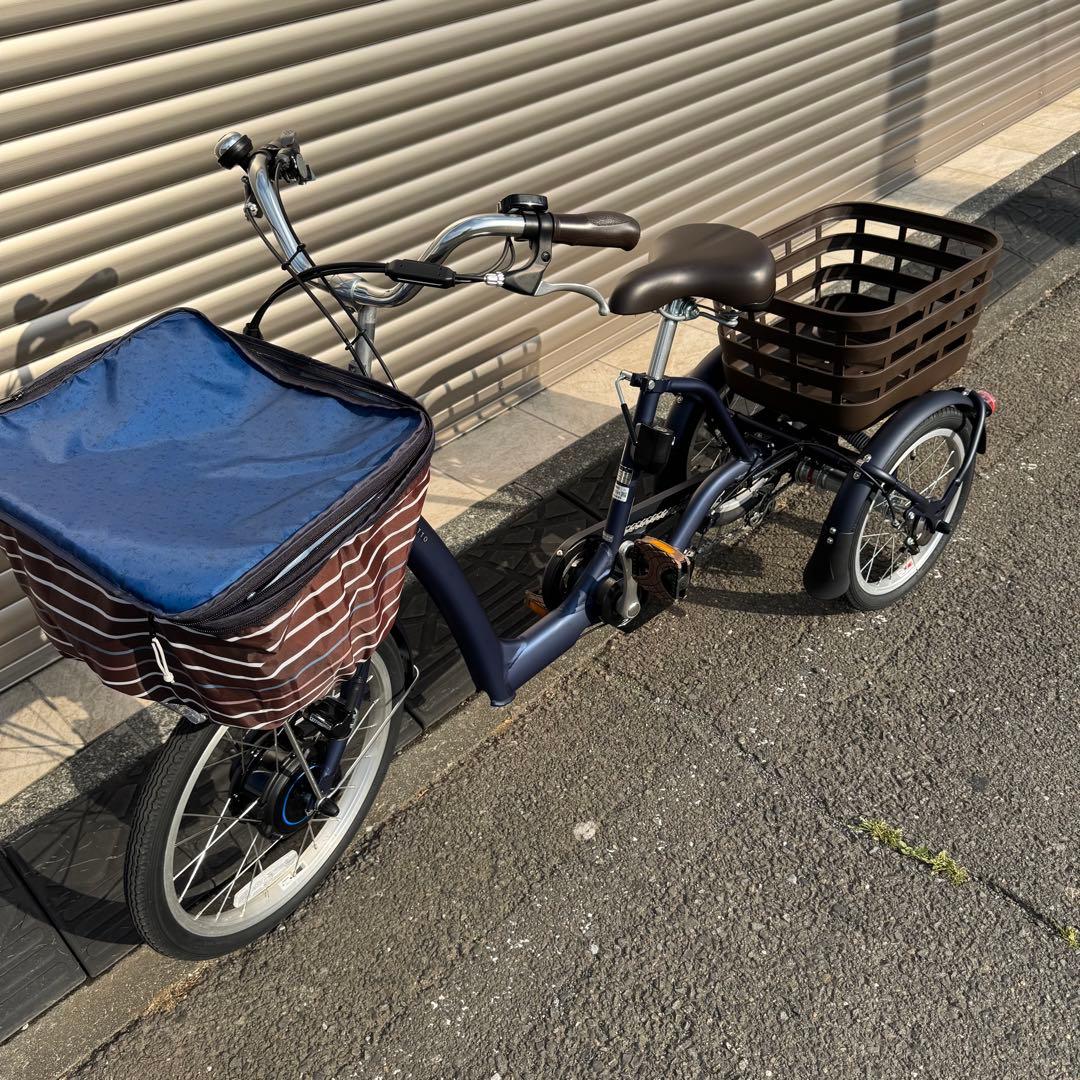 送料込　ブリヂストン 三輪　アシスト自転車　ラクットワゴン RW0B42 ブルー