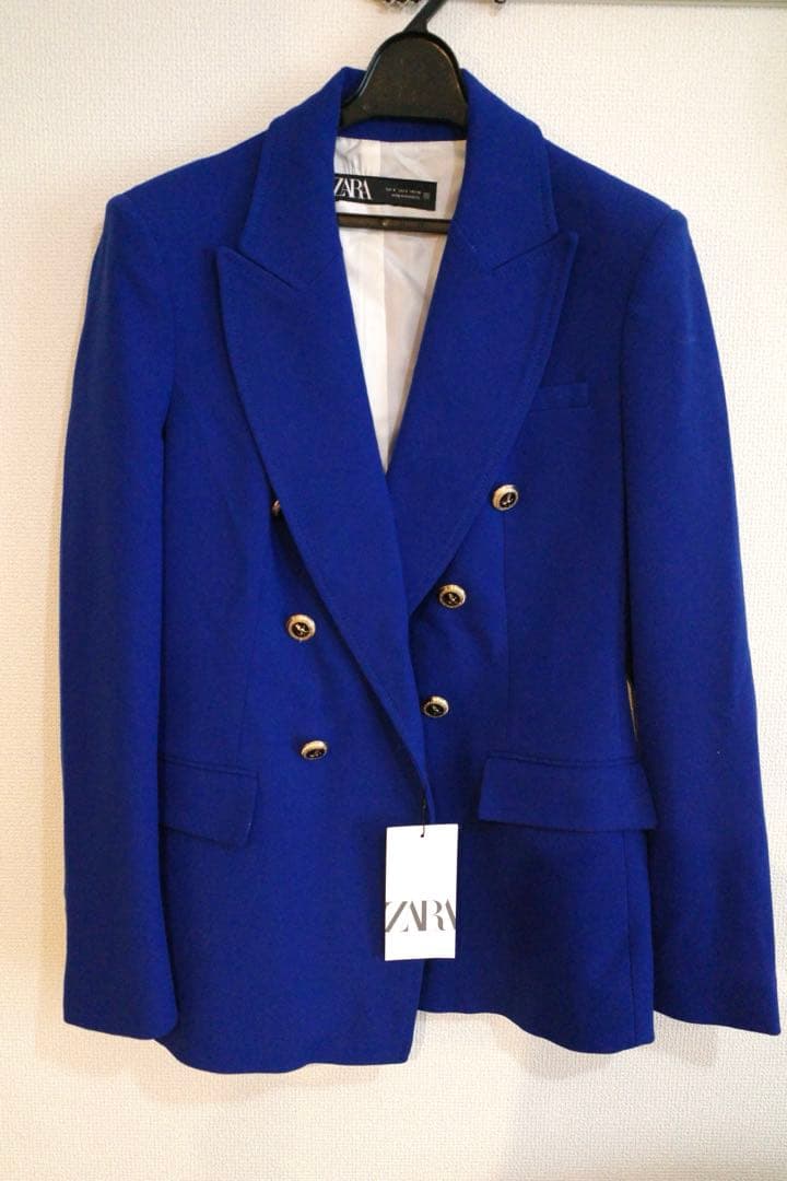 新品タグ付★ZARA★テーラードダブルブレストブレザー ジャケット ザラ 王室