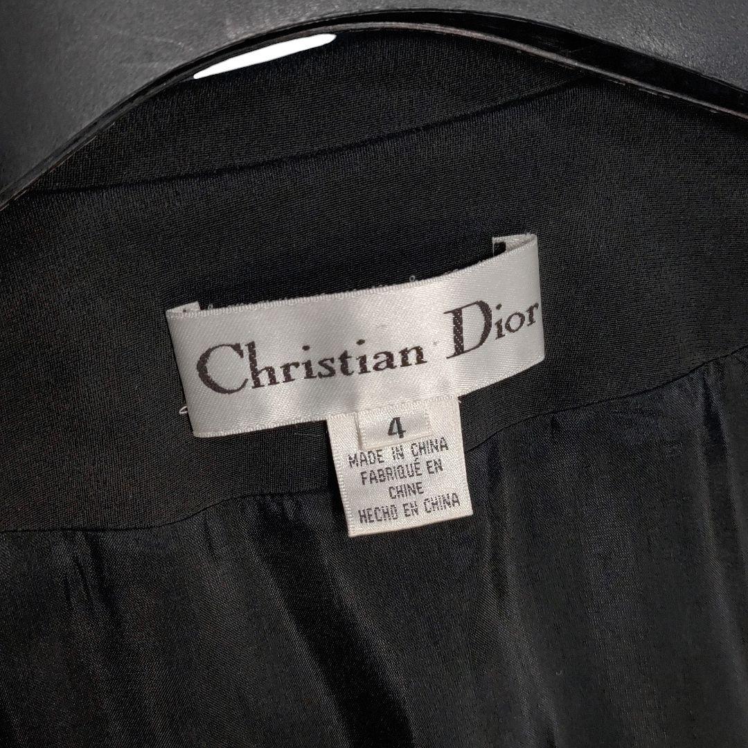 ☆ Christian Dior シルク くるみボタン テーラードジャケット☆
