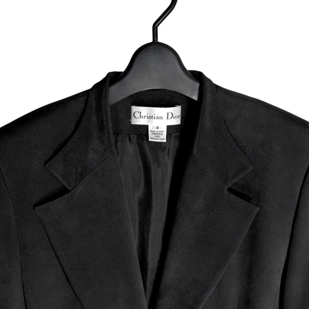 ☆ Christian Dior シルク くるみボタン テーラードジャケット☆