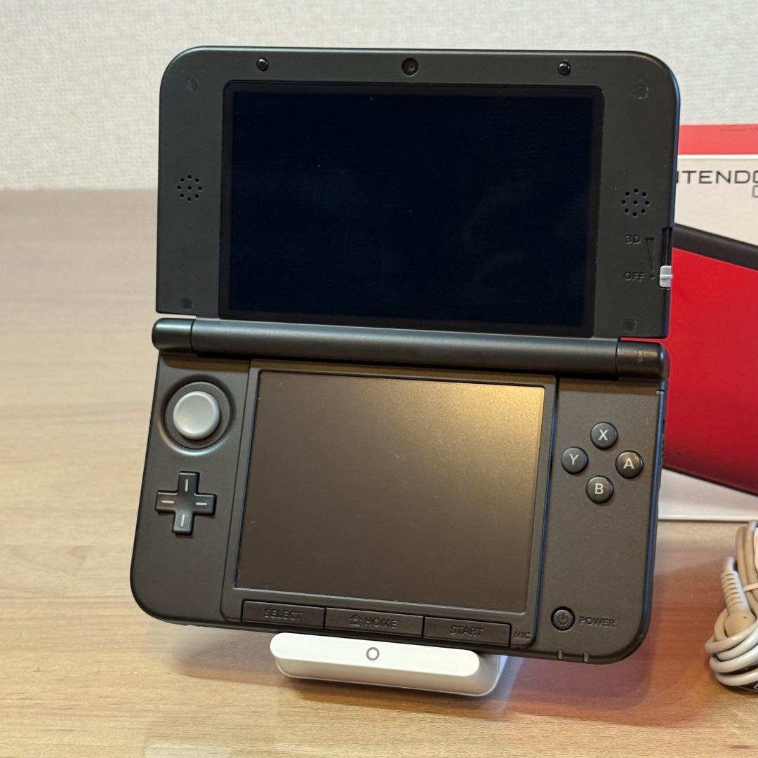 6-030 ニンテンドー3DS LL レッド×ブラック 箱付き