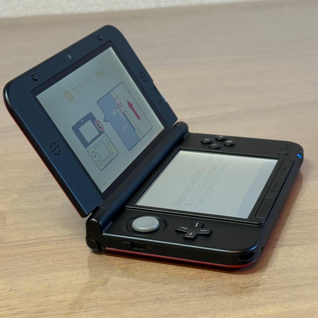 6-030 ニンテンドー3DS LL レッド×ブラック 箱付き