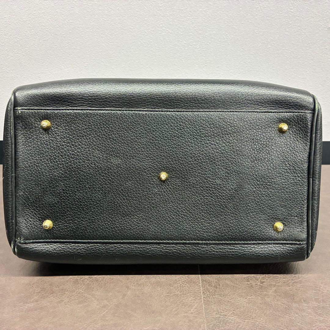 【鑑定済み】Burberry ミニボストンバッグ ブラック