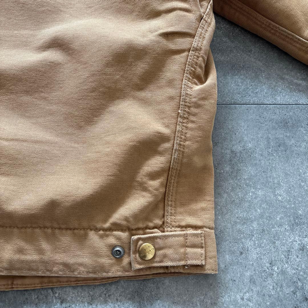 carhartt デトロイトジャケット　ブラウン　usa製 フェード　希少サイズ
