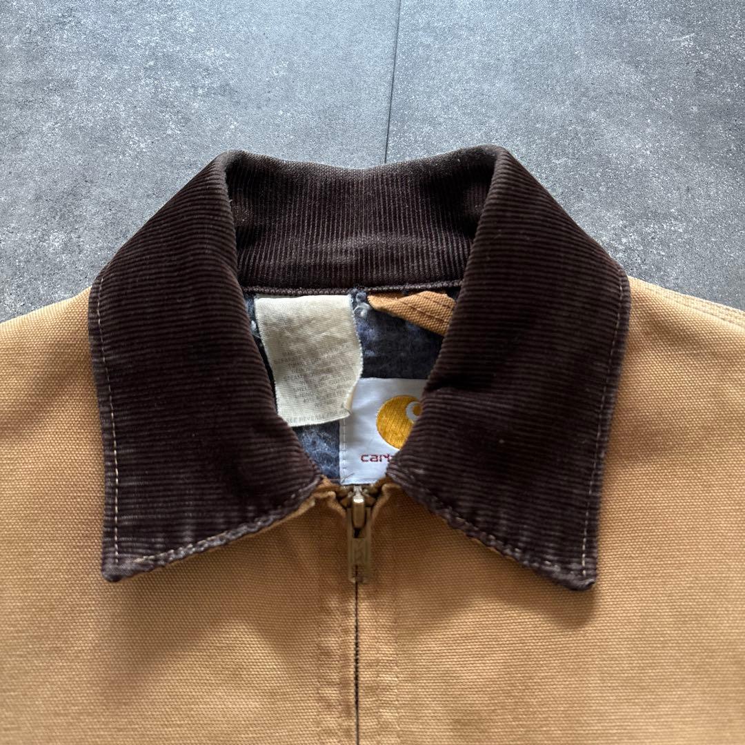 carhartt デトロイトジャケット　ブラウン　usa製 フェード　希少サイズ