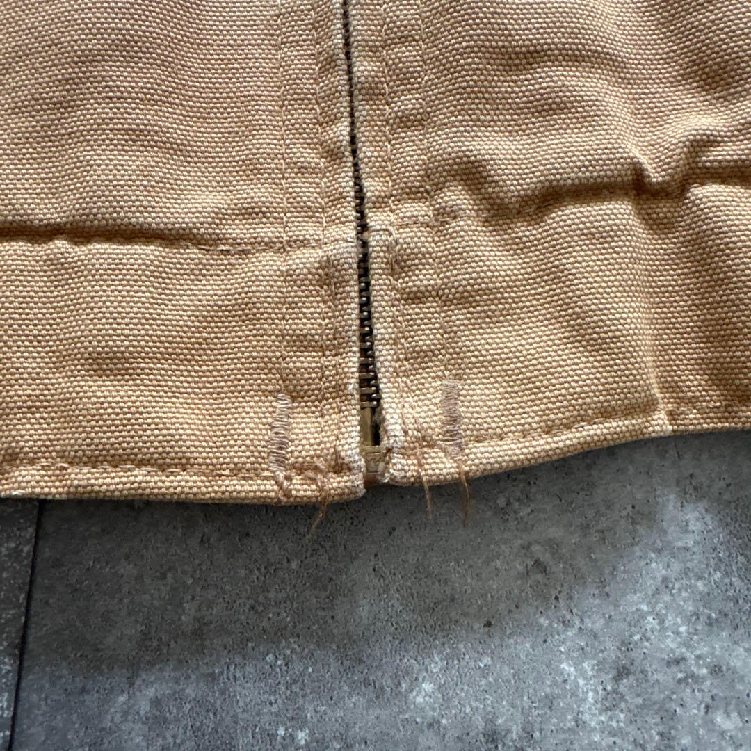 carhartt デトロイトジャケット　ブラウン　usa製 フェード　希少サイズ