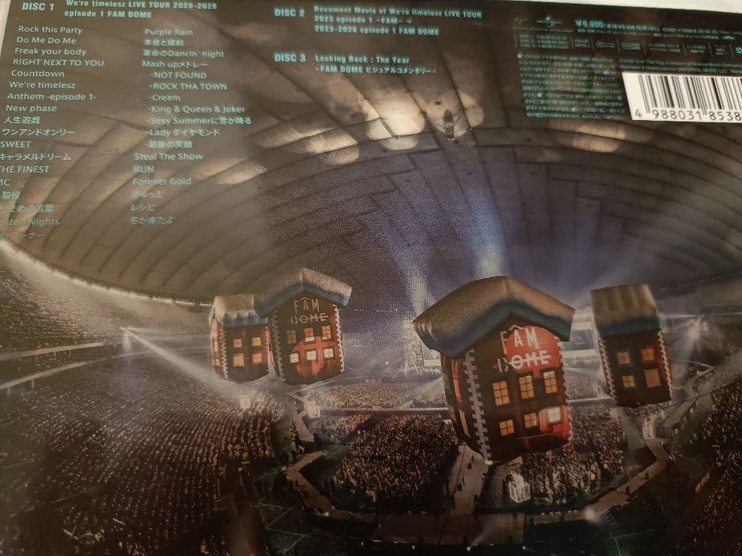 timeleszLIVETOURDVD2形態セット通常盤初回限定盤FAMDOME