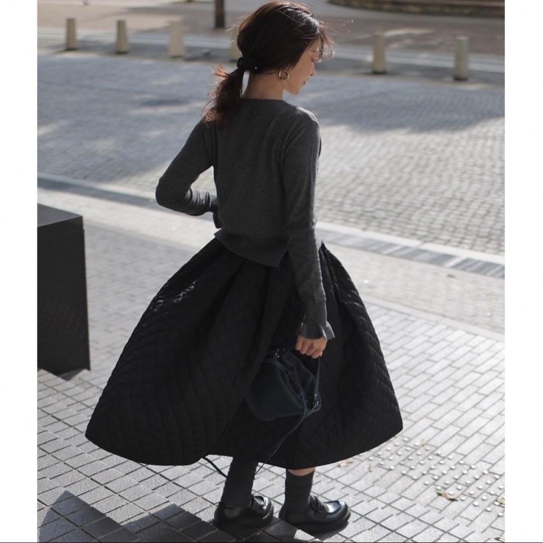 【美品】ジプソフィア　GPS-324 Quilt Skirt ブラック