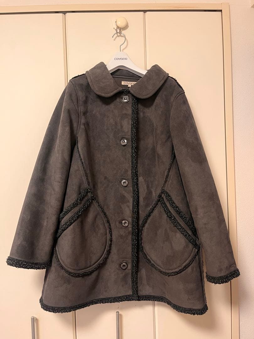 ジャケット・アウター COYSEIO ROUND COLLAR SUEDE JACKET