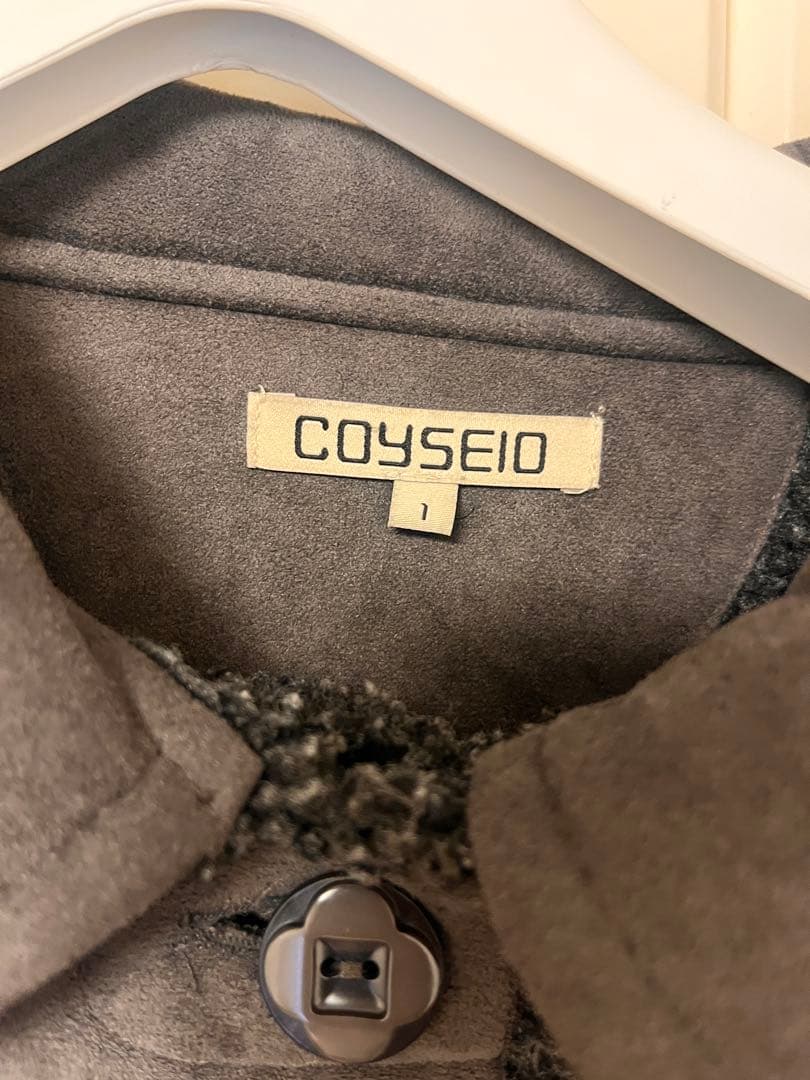 ジャケット・アウター COYSEIO ROUND COLLAR SUEDE JACKET