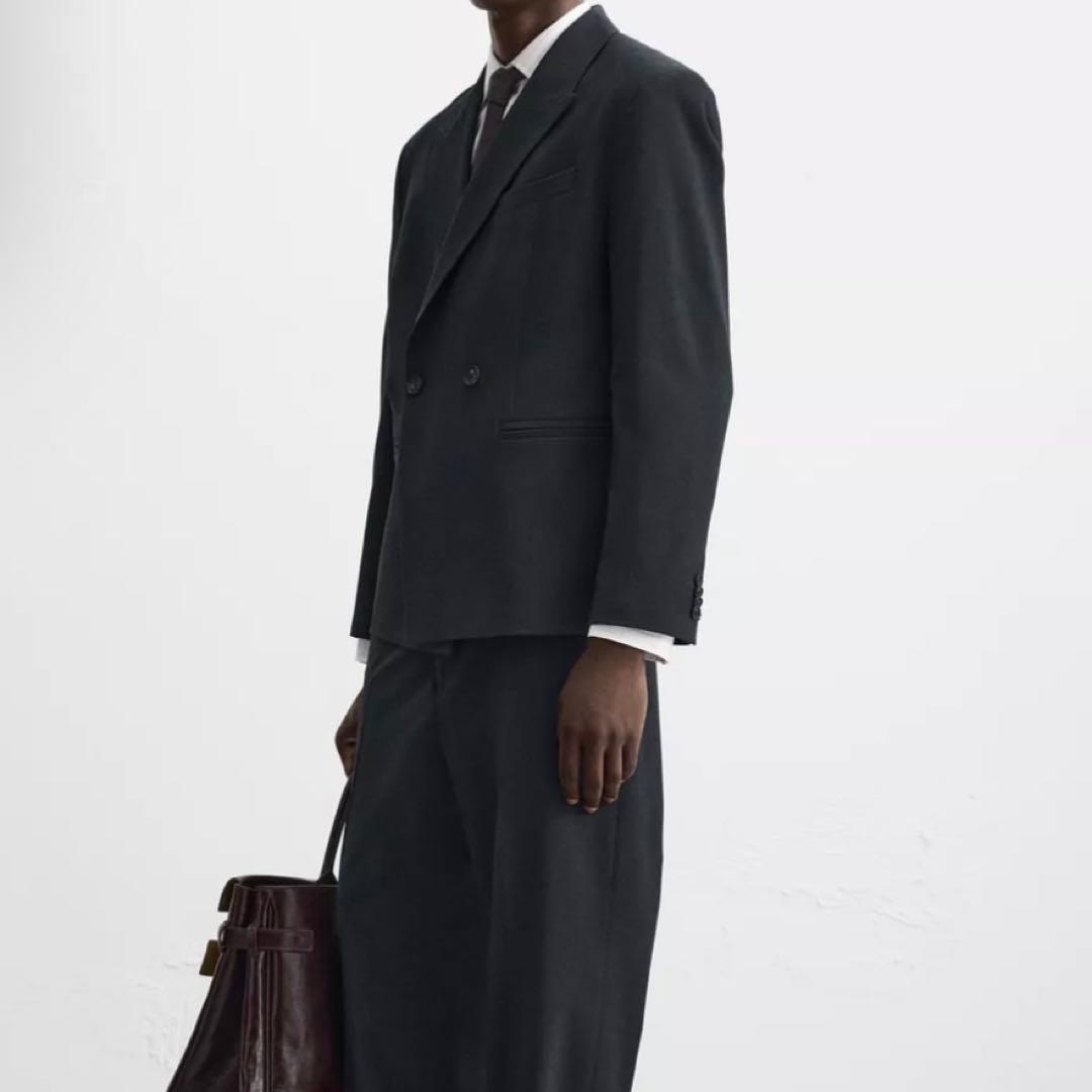 【新品】【完売品】ZARA ザラ ストライプ柄 スーツ ブレザー テーラード