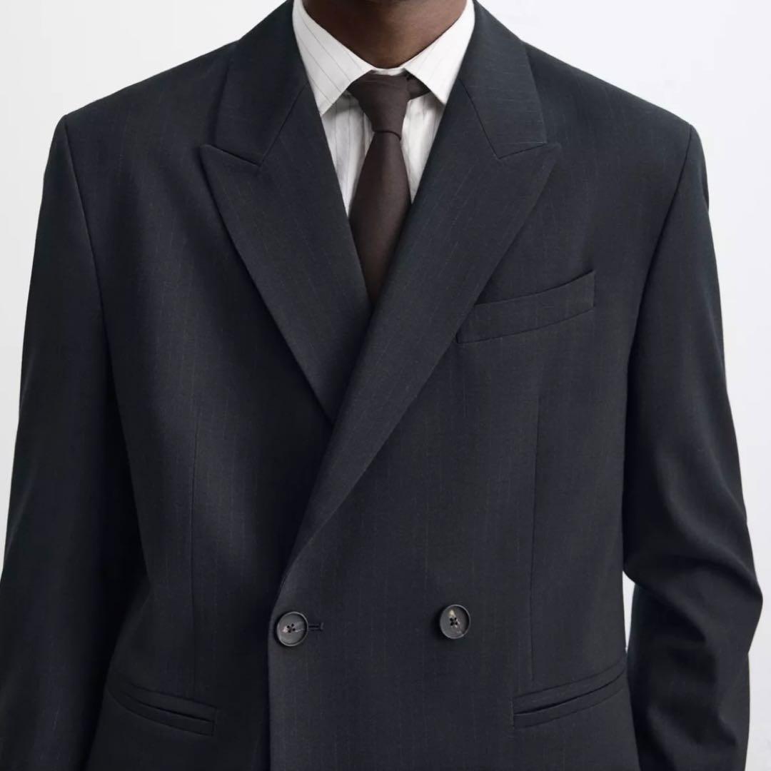【新品】【完売品】ZARA ザラ ストライプ柄 スーツ ブレザー テーラード