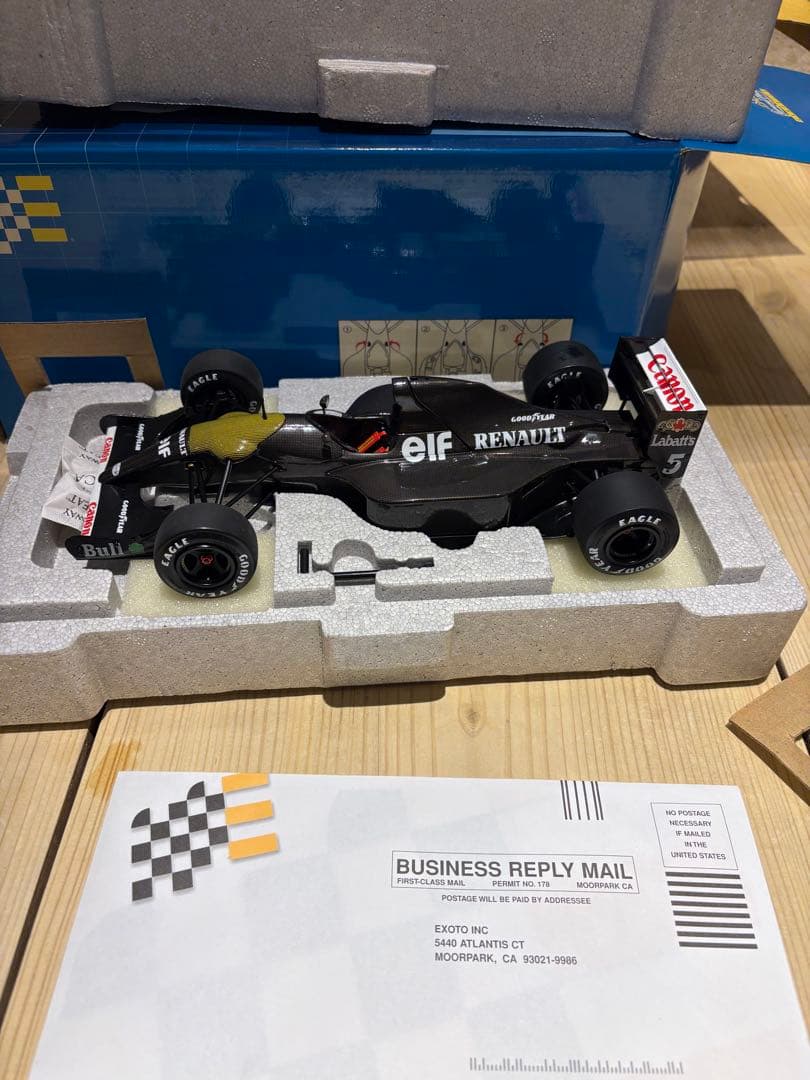 エグゾト1/18ウイリアムズルノー FW14B カーボンファイバー テストカー