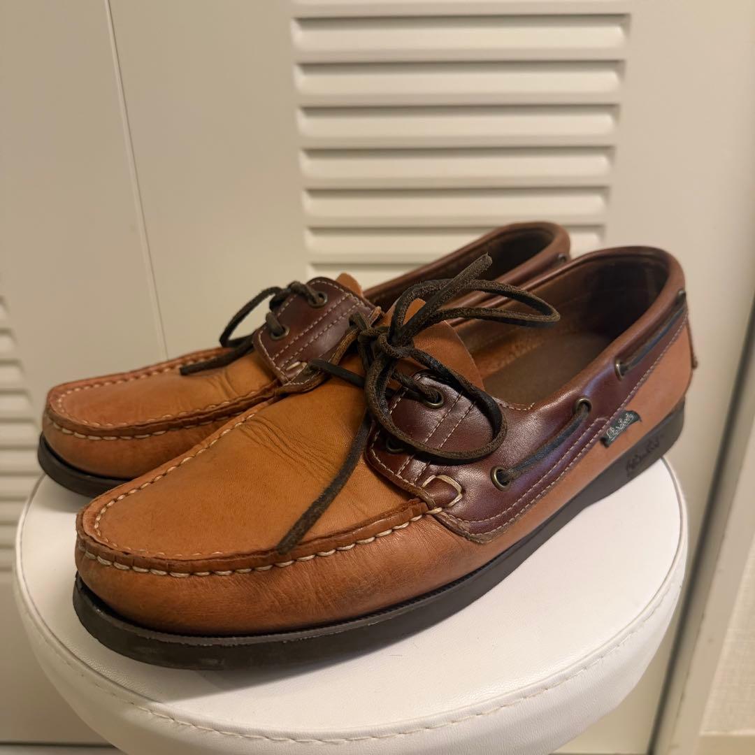 ま*つ様 Paraboot パラブーツ MARINE デッキシューズ ブラウン