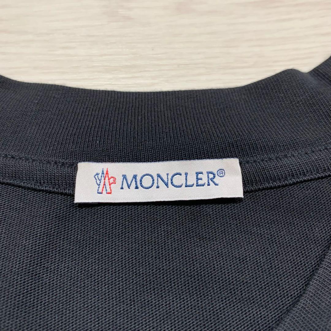 〔極美品〕モンクレール　プリントロゴ　XL ブラック　Tシャツ　5S389