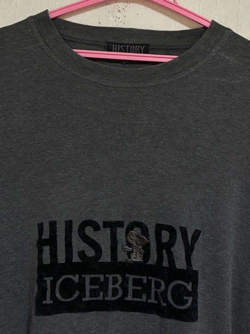希少　ICEBERG HISTORY 飛行帽スヌーピー刺繍長袖Tシャツ　XXL