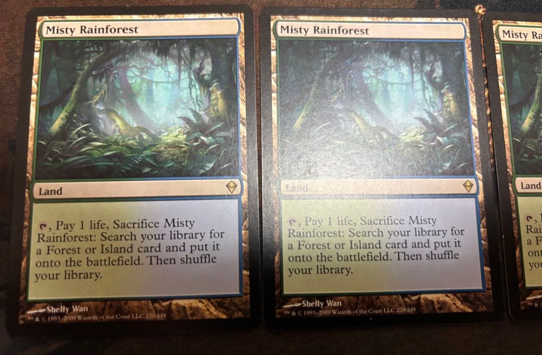MTG 霧深い雨林 英語版 3枚