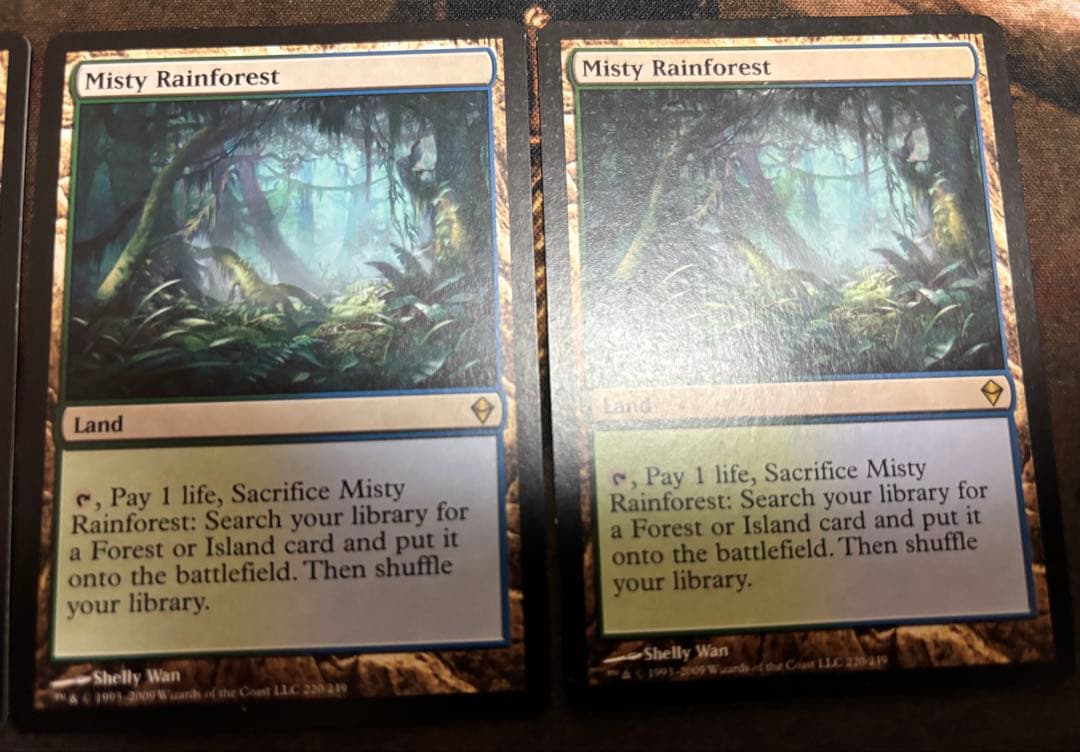 MTG 霧深い雨林 英語版 3枚