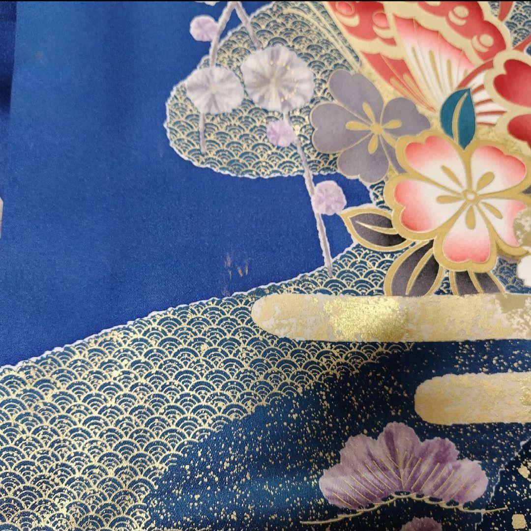 SALE中☆振袖フルセット(6点)成人式・金銀彩加工・金駒刺繍・たたき染め・舞蝶
