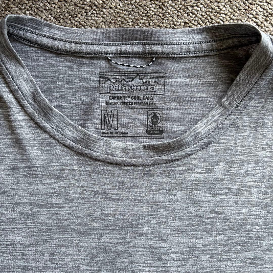 【 美品 】パタゴニアpatagonia キャプリーンクールデイリー グレー　M