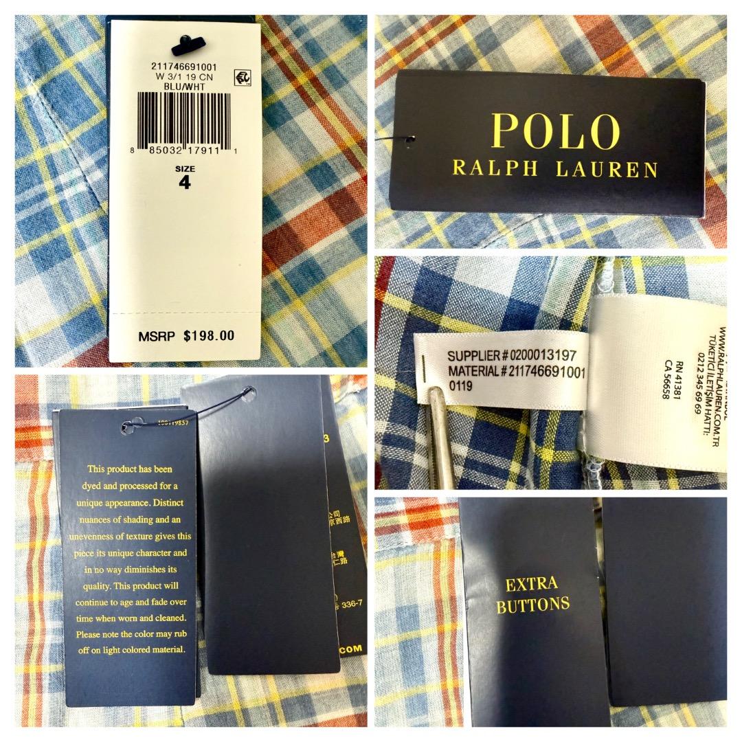Chowder★新品タグ付き★POLO ラルフローレン コットン チェック