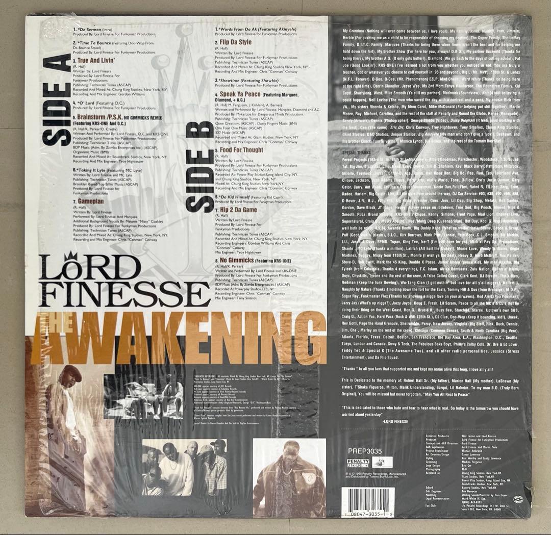 美品！USオリジナルLord Finesse/The Awakening 2LP