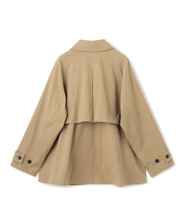 UNFILO ショートトレンチコート　ベージュ キャメル　ダブルブレスト M