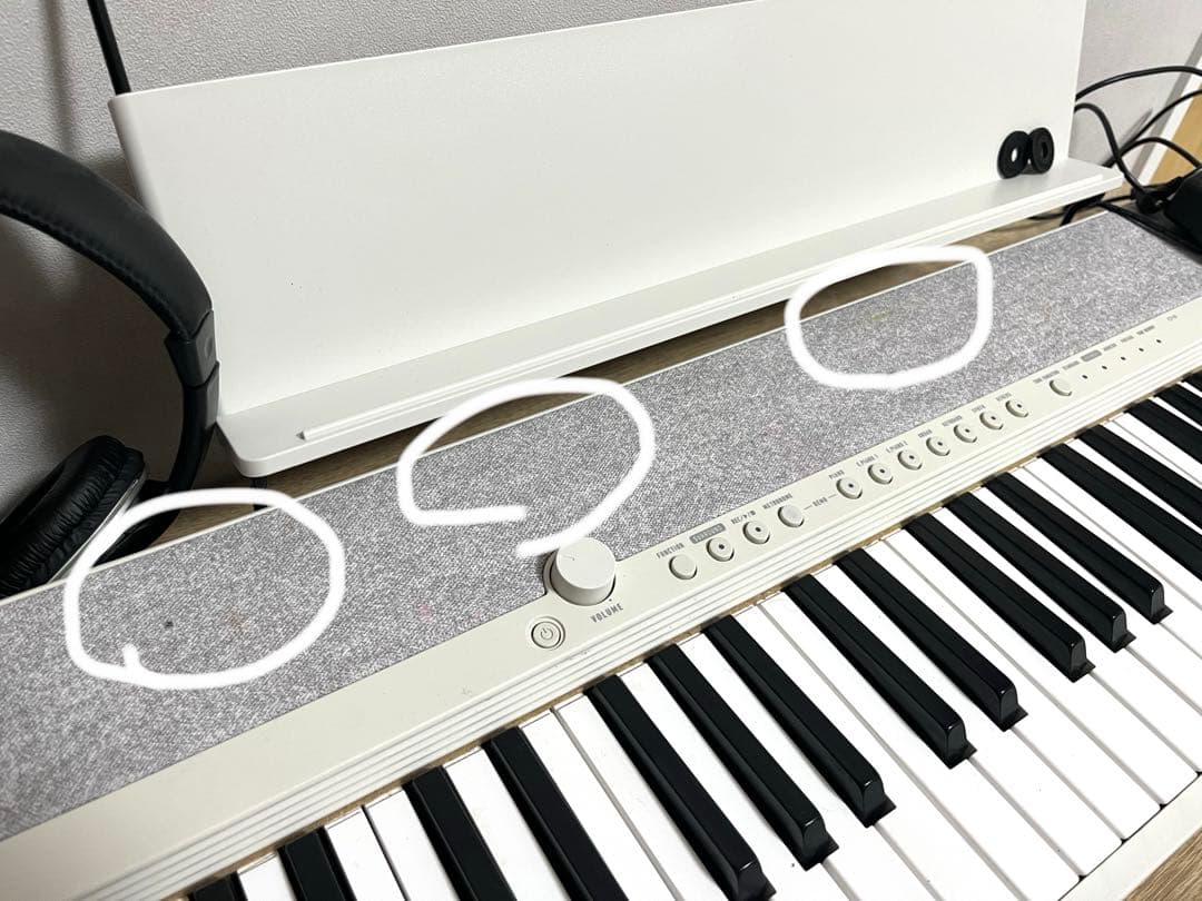 CASIO CT-S1 WE ホワイト 61鍵盤 ヘッドホンセット　カシオトーン