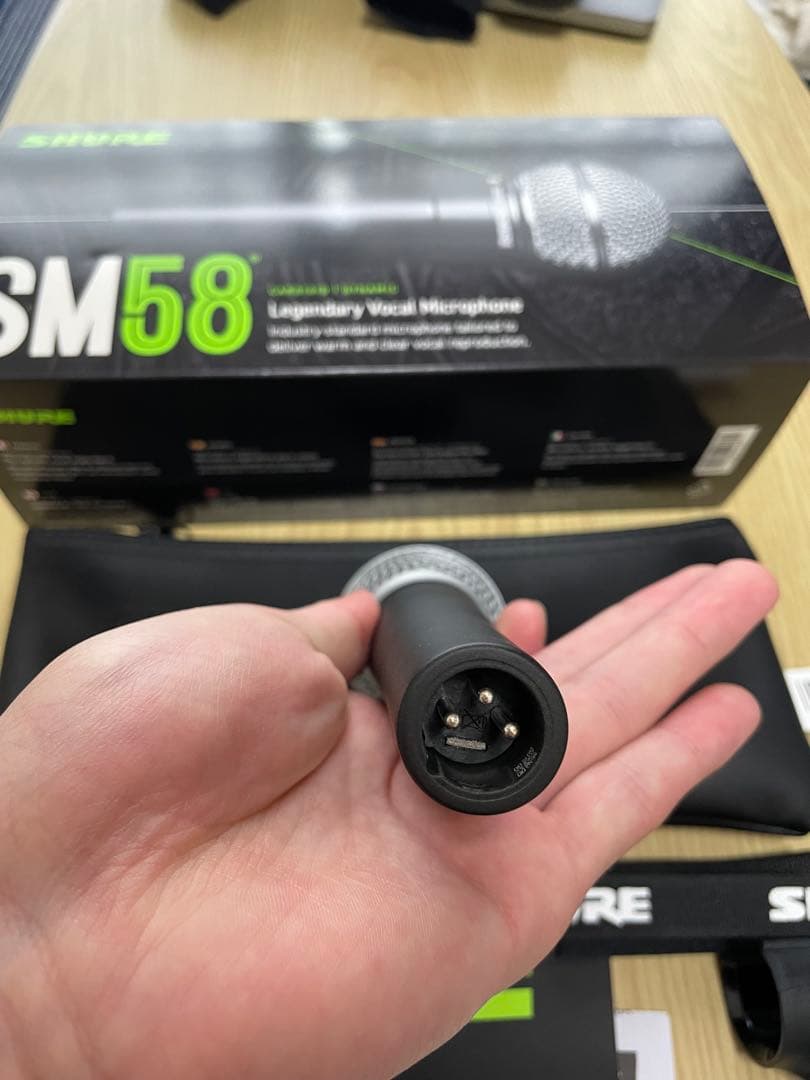 SHURE SM58 ダイナミックマイク 電源スイッチ付き
