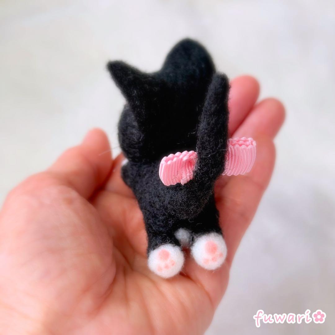 リクエスト品　羊毛フェルト　ちょこんと甘えんぼハチワレ♡おすましキジトラセット