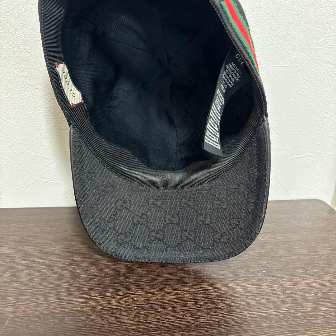 Gucci ブラック ベースボールキャップ