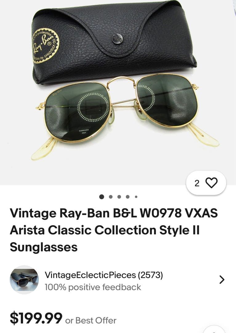 Ray-Ban B&L W0978 vintageサングラス 90s