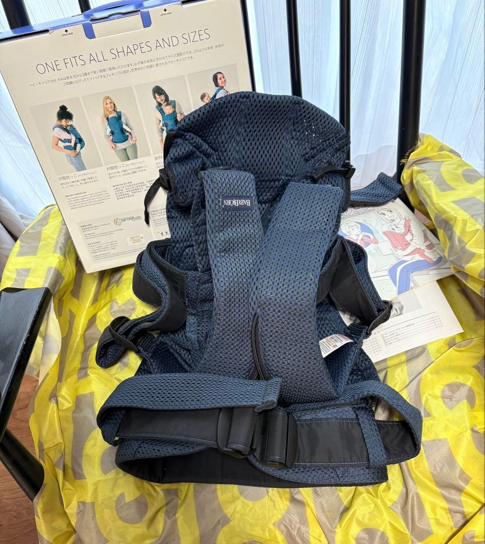 【美品】ベビービョルンONE KAI Air ネイビーブルー　箱説明書完備