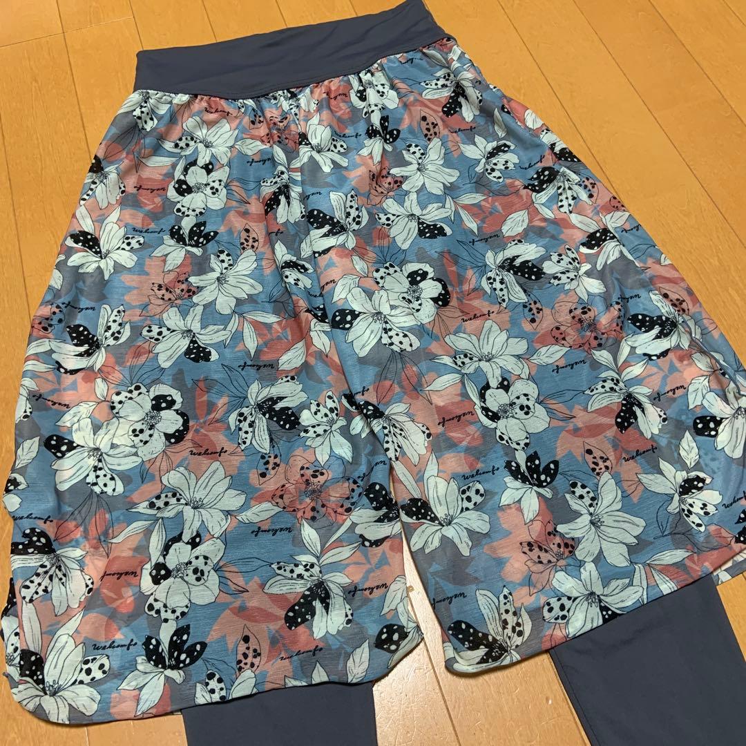 Chacott チャコット レイヤード　ガウチョパンツ　　Mサイズ 花柄