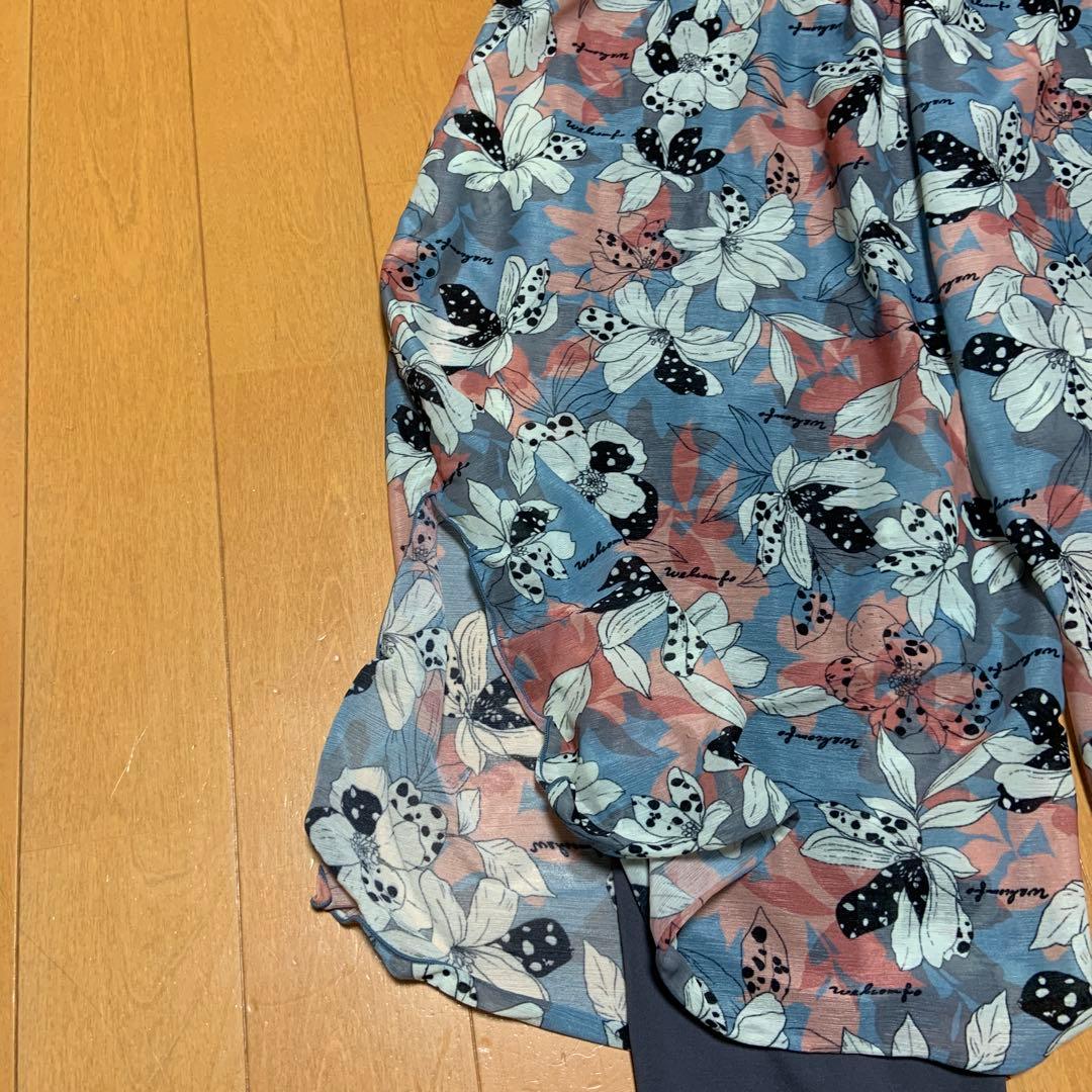 Chacott チャコット レイヤード　ガウチョパンツ　　Mサイズ 花柄