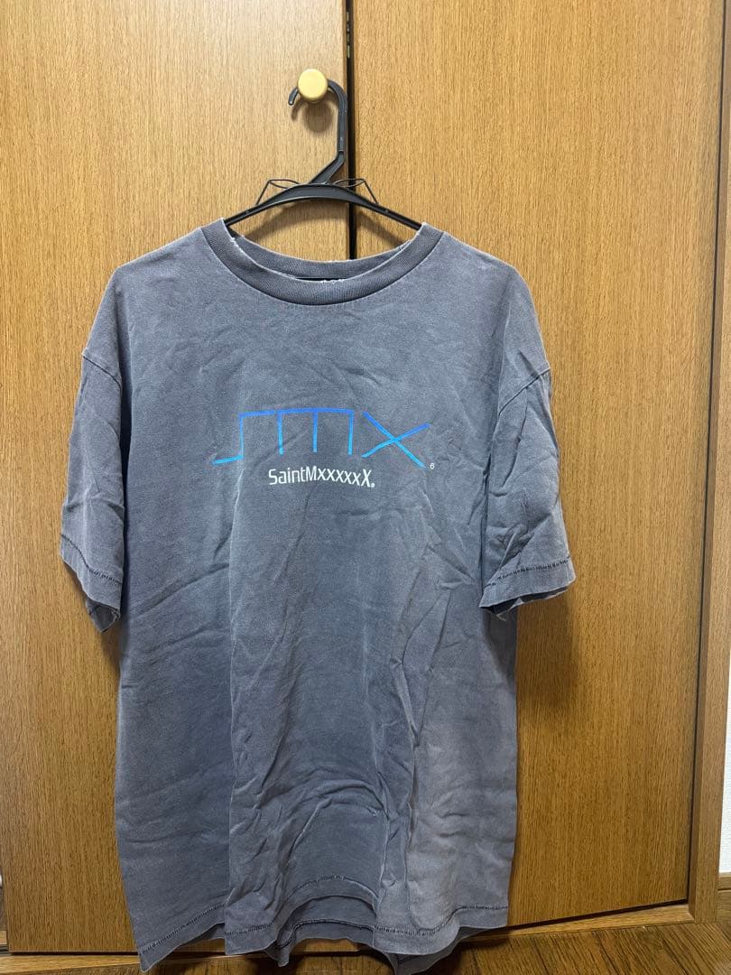 SaintMxxxxxx グレー Tシャツ 半袖