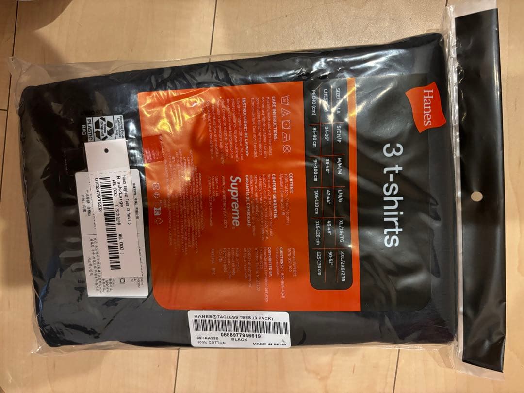 Lサイズ5枚Supreme / Hanes Tagless Tees