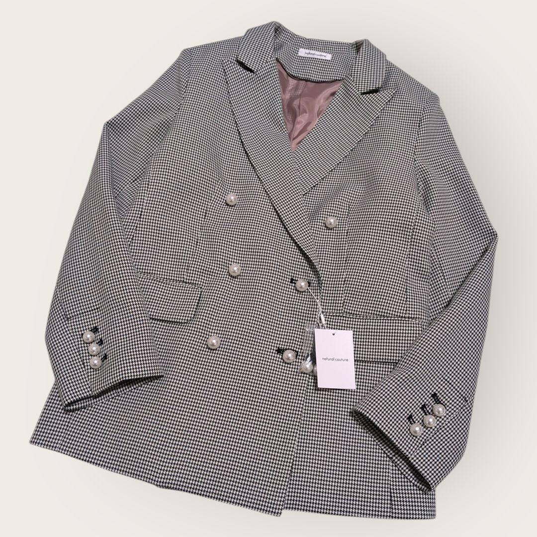 【新品】natural couture　osonoパール釦テーラードジャケット
