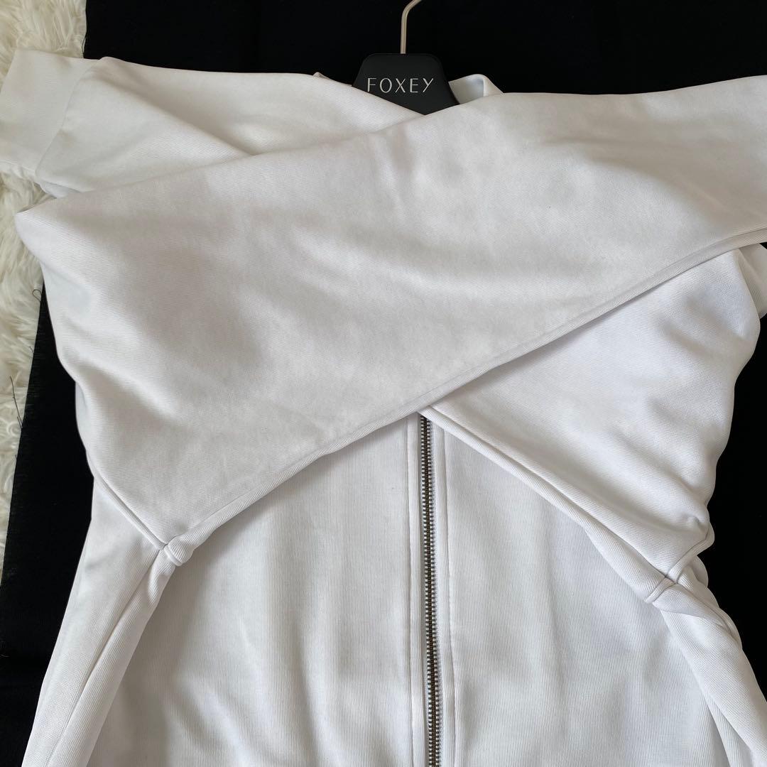 希少・美品✨adidas オールホワイト　トラックジャケット　トレフォイルロゴ