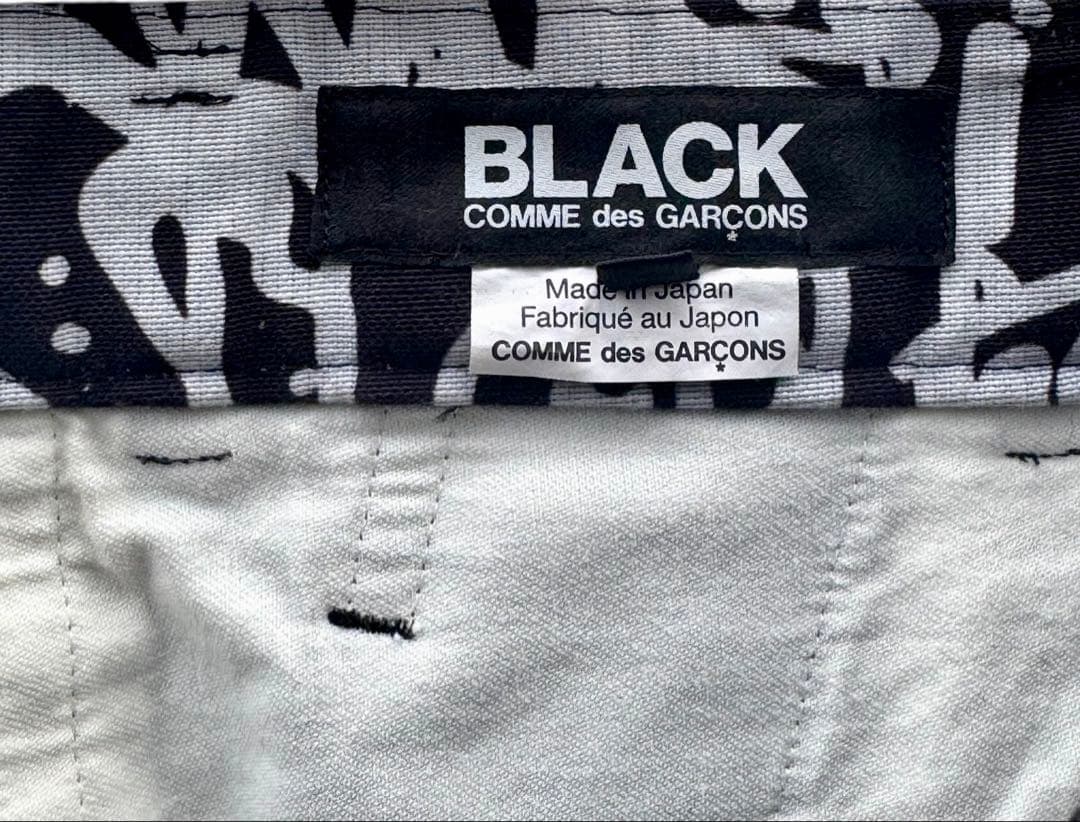 BLACK COMME des GARCONS コムデギャルソン 総柄パンツ